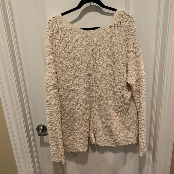 Free People Oversized Deep V Sweater - Picture 5 of 5